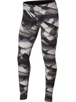 NIKE WMNS TIGHT-FIT COLLANT GIRLS, Χρώμα ΑΣΠΡΟΜΑΥΡΟ