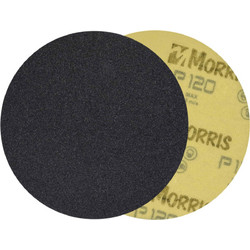 Morris Δίσκος Velcro Μαύρος 150mm 25 Τμχ