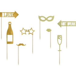 Αξεσουαρ Για Φωτογραφιες Photo Props Let's Celebratemix Gold (5902230776135)