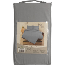 Kipper Σεντόνι Μονό Βαμβακερό με Λάστιχο 100x200+32cm Rainbow Grey