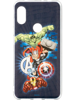 Θήκη Marvel Avengers 001 Back Cover για Xiaomi Redmi Note 6 Pro, σκούρο μπλε