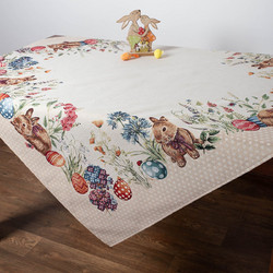 Πασχαλινό Τραπεζομάντηλο (140x180) Silk Fashion Easter Dots