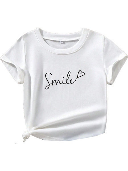 Φανέλα Κοντομάνικη Λευκή Smile