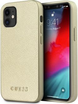 Guess Iridescent Θήκη iPhone 12 mini Gold GUHCP12SIGLGO