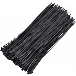 Wurth Tie Wraps Δεματικά 3.6x200mm Μαύρα Halogen Free (5997714531) - 100τεμ
