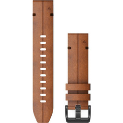 Garmin QuickFit 22mm Λουράκι Δερμάτινο Brown (Fenix 6 / 6 Pro / 7)