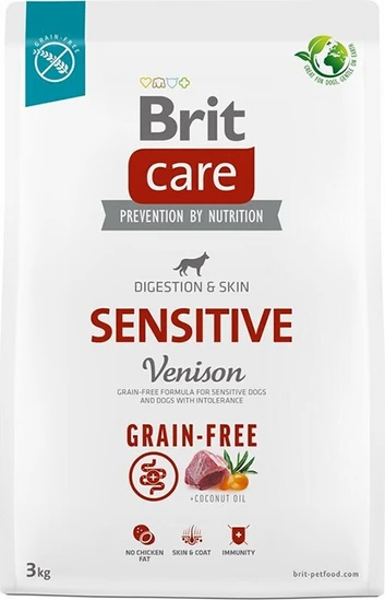 Brit Care Adult Digestion & Skin Sensitive Grain Free with Venison 3kg ...