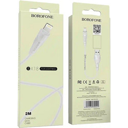 Cable Borofone BX18 USB to Lightning 2m White