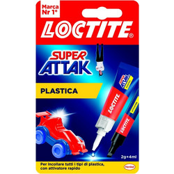 Loctite Κόλλα Πλαστικών Super Attak Plastica (All Plastics) 2g+4ml