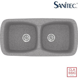 Sanitec Classic 319 Επικαθήμενος Νεροχύτης Γρανίτη Ματ Granite Grey 93x51cm