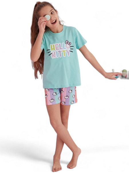 Πιτζάμα παιδική με σορτσάκι Hello Kitty Happy HK116K-Πολύχρωμο