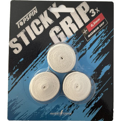 Topspin Sticky Tennis Overgrips x 3 White