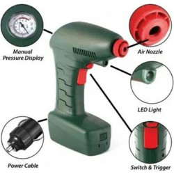 Τρόμπα Αυτοκινήτου με Καλώδιο Αναπτήρα 12V Portable Air Compressor
