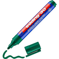 Edding 30 Brilliant Paper Marker Green (4-30004) (EDD4-30004)