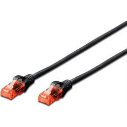 Ewent U/UTP Cat.6 Καλώδιο Δικτύου Ethernet 3m Black EW-6U-030BL
