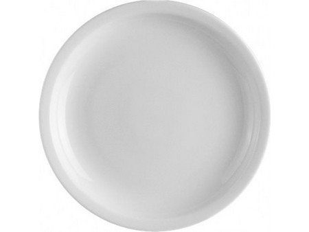 Lukanda Πιάτα Ρηχά Πορσελάνης Slim Λευκά 17.5cm 6τμχ SLW-FP-17.5