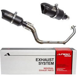 ΕΞΑΤΜΙΣΗ YAMAHA CRYPTON-X 135 APIDO HIGH UP ΜΑΥΡΗ