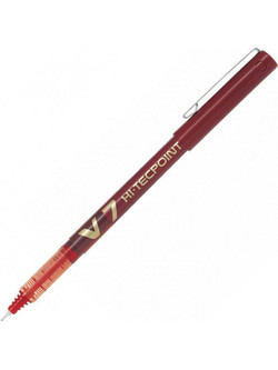 Pilot V7 Hi-Tecpoint Στυλό Υγρής Μελάνης 0.7mm Κόκκινο BX-V7R