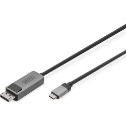 Digitus Magnetic USB C to DisplayPort Bi-directional Adapter Cable Μαύρο 2m (DB-300334-020-S)