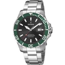 Festina Ανδρικό Ρολόι Αυτόματο με Ασημί Μεταλλικό Μπρασελέ F20531/2