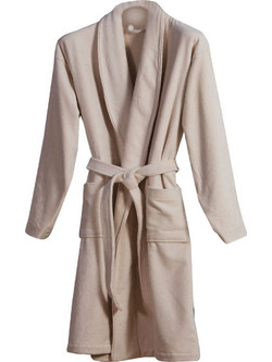 Nef-Nef Homeware Μπουρνούζι Με Γιακά Unit Beige