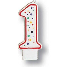 Κεράκι Polka Dot 1" Creative Converting