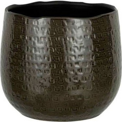 J-Line Yuella Κασπώ Κεραμικό Γκρι 22cm