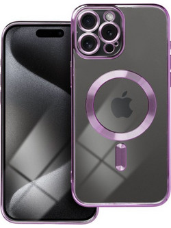 iS TPU MAG ELECTRO IPHONE 15 PRO MAX trans purple backcover