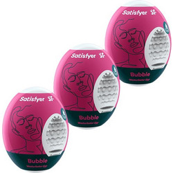 Satisfyer Bubble Pocket Egg Αυνανιστήρι 3τμχ