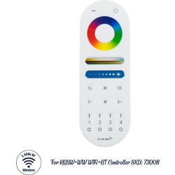 73007 Ασύρματο Χειριστήριο Dimmer 2.4Ghz για Controller 73008 RGBW+WW+CCT IOS/Android 5in1 2.4Ghz DC 12-24V Max 180W