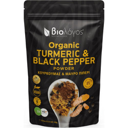 Biologos Κουρκουμάς με Μαύρο Πιπέρι σε Σκόνη Bio (100 gr)