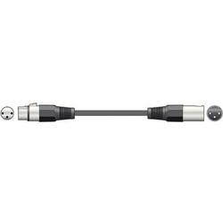 Qtx 190.080UK Καλώδιο Μικροφώνου XLR Θηλυκό - XLR Αρσενικό 1.5m (Τεμάχιο)