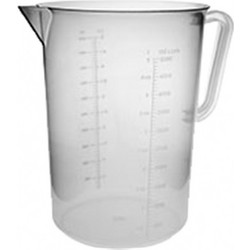 Κανάτα/Μεζούρα πλαστική PP, 3000ml, φ17x23.5cm (1 ΤΕΜ)