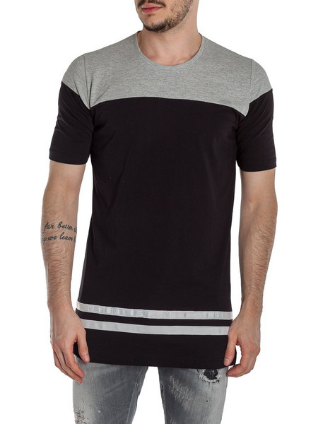 T-SHIRT STEFAN - 018773 - GREY / BLACK