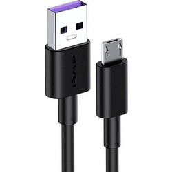 Awei CL-77M Regular USB 2.0 to micro USB Cable 1m - Μαύρο