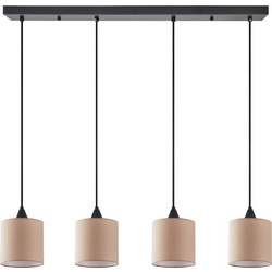 Home Lighting SE21-BL-B10-4BL-SH3 Κρεμαστό Φωτιστικό Οροφής Πολύφωτο Καφέ 77-9023