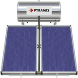 Pyramis Ηλιακός Θερμοσίφωνας 160lt 2x1.5m² Glass Τριπλής Ενέργειας
