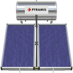Pyramis Ηλιακός Θερμοσίφωνας 160lt 2x1.5m² Glass Τριπλής Ενέργειας