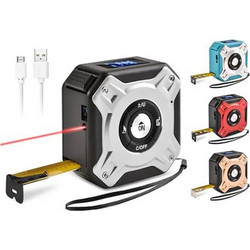Επαναφορτιζόμενο Mέτρο με USB και Λέιζερ 2 σε 1