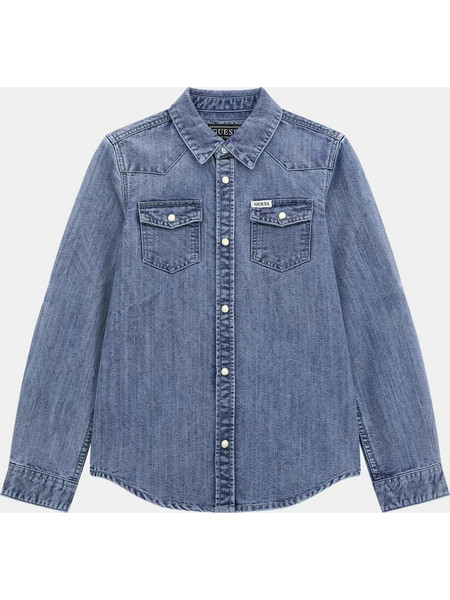 Guess Παιδικό Denim Πουκάμισο Adjust Boy (L4RH01D4UE0-LBDN)