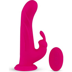 Feelztoys Whirl-Pulse Rotating & Remote Control Δονητής Rabbit για Ζευγάρια με Τηλεχειριστήριο Ροζ