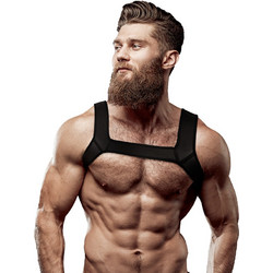FETISH SUBMISSIVE ATTITUDE - NEOPRENE CHEST HARNESS FOR MEN SIZE