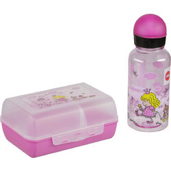 Emsa Princess Πλαστικό Παιδικό Σετ Δοχείο Φαγητού Ροζ 400ml