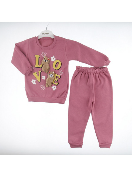 ΠΑΙΔΙΚΟ ΣΕΤ ΦΟΡΜΑΣ ΚΟΡΙΤΣΙ LOVE TEDDY PURPLE 006.EYMUS.3154-PURPLE