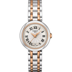 Tissot Bellissima Γυναικείο Ρολόι με Ασημί Χρυσό Μεταλλικό Μπρασελέ T126.010.22.013.01