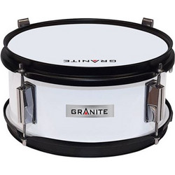 GRANITE Ταμπούρο Junior 10'' x 5'' White με ζώνη και μπαγκέτες