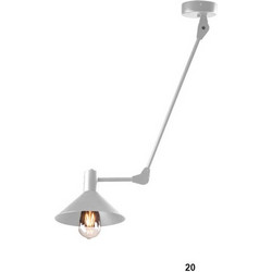 Luma Κρεμαστό Φωτιστικό Οροφής E27 Ασημί 100-01374-20-silver