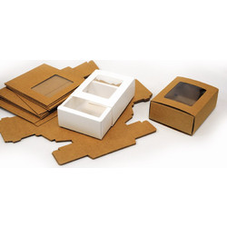 ΧΑΡΤΙΝΟ ΚΟΥΤΙ ΣΥΡΤΑΡΩΤΟ ΜΕ ΠΑΡΑΘΥΡΟ 14cm x 10cm x 5cm 0402154 (12 τεμάχια)