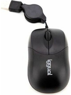 Iggual IGG316832 Ενσύρματο Mini Ποντίκι Black