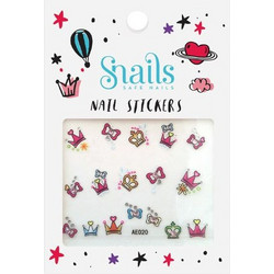 Αυτοκόλλητα Νυχιών Snails για Κορίτσια Princess ΠΟΛΥΧΡΩΜΟ